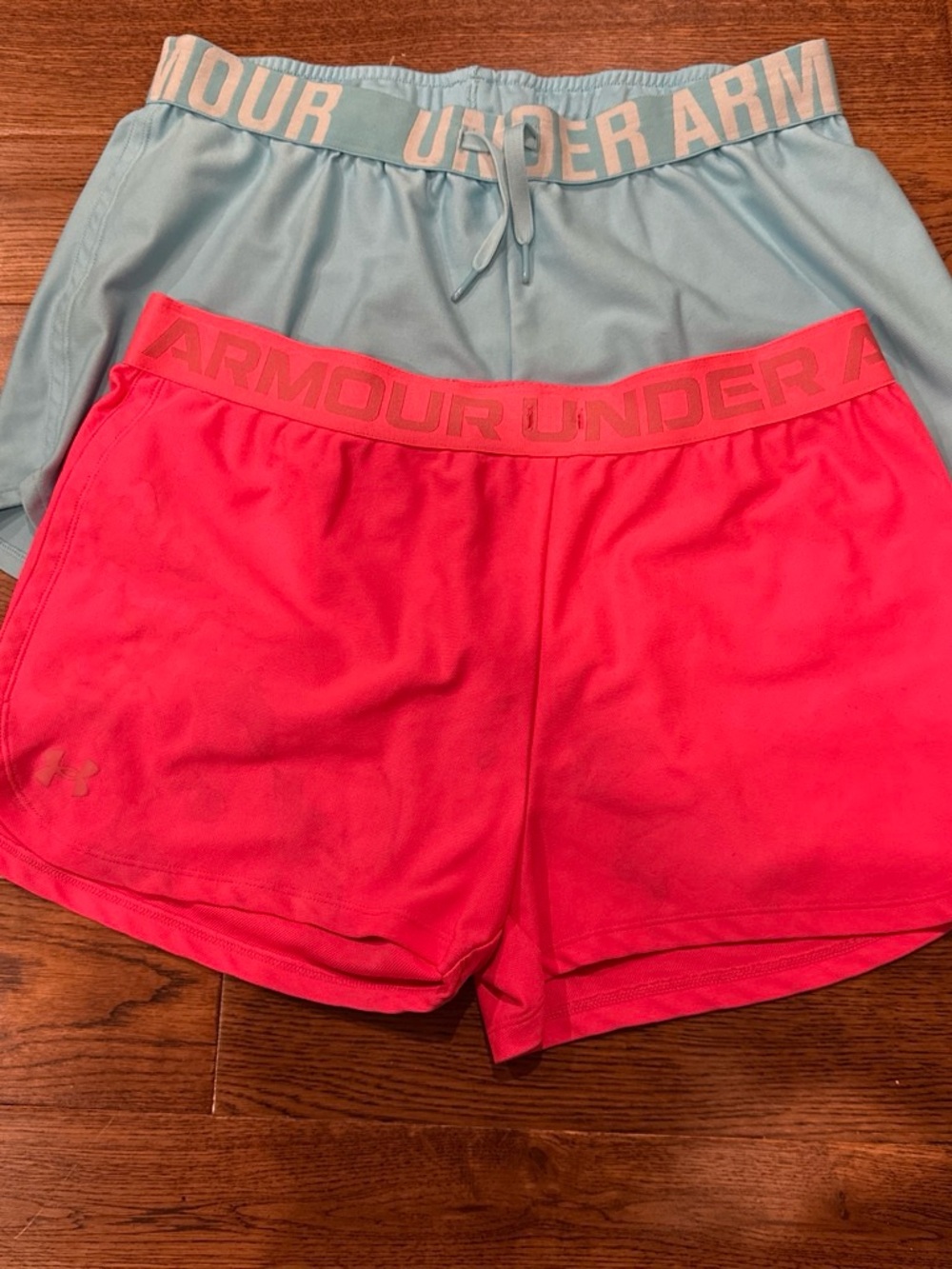 Under Armour Small Women’s Athletic Shorts - Hot Pink and Light Blue